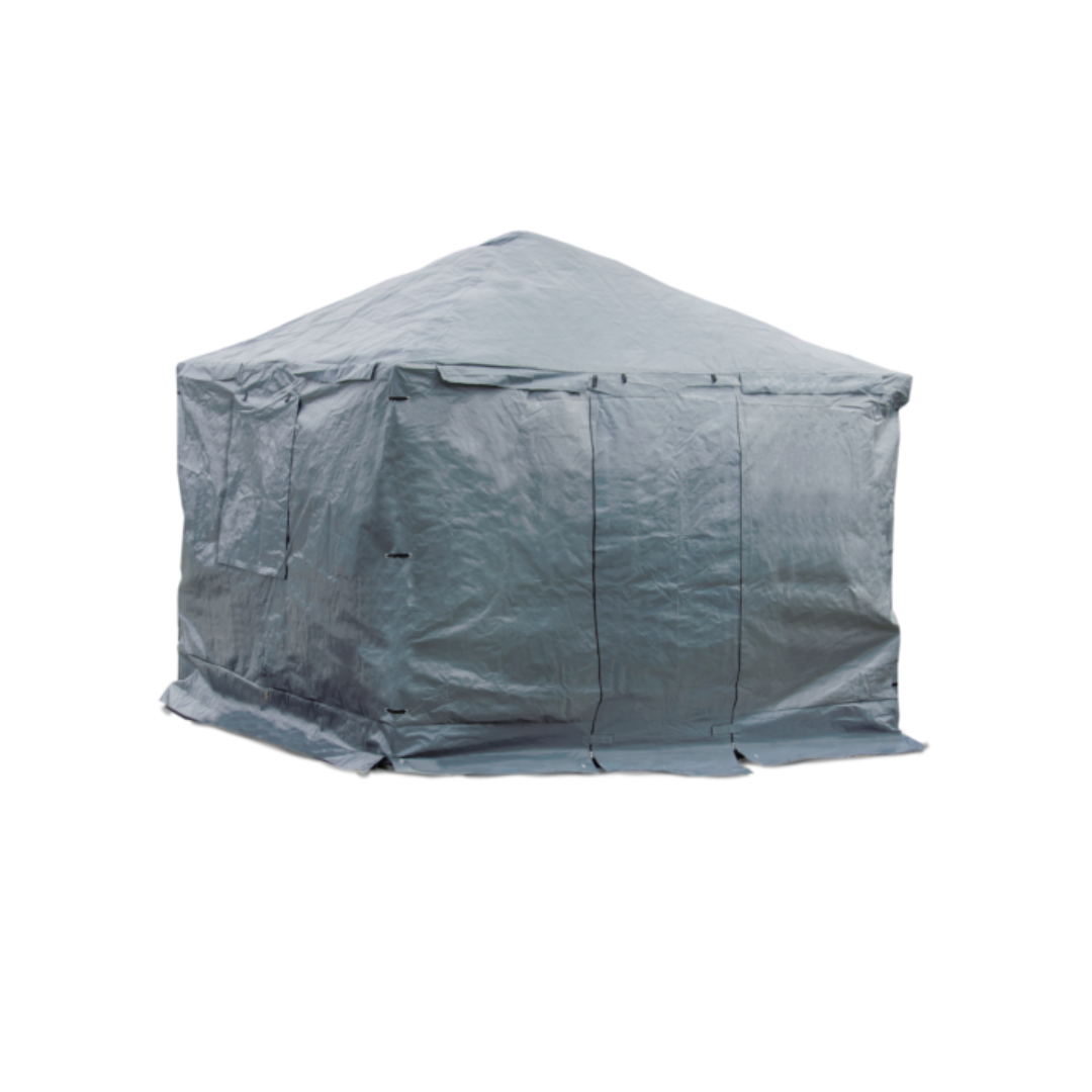 Sojag Universal Winter Cover for Outdoor Sun Shelters and Gazebos - Gray - Senior.com Gazebo Covers